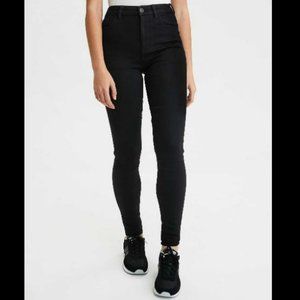 AE Next Level Curvy Highest Waist Jegging | Size 4 R | Black